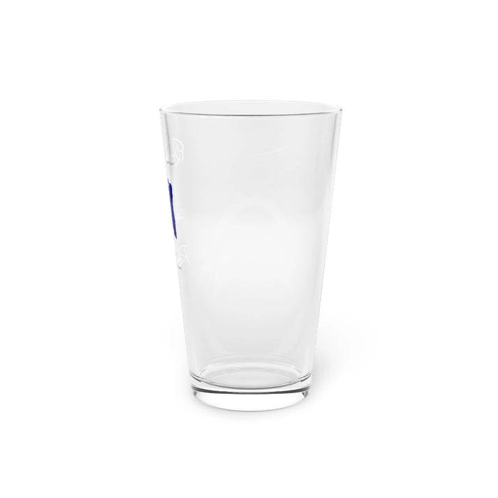 Rhode  Island  Quidnick  Reservoir  16oz  Pint  Glass  front  position  view  from  right  16oz.webp