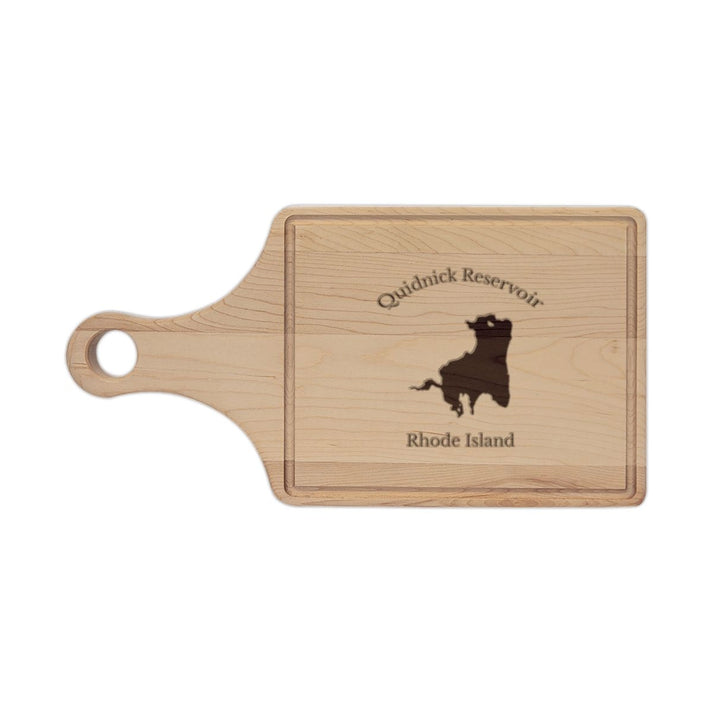 Rhode  Island  Quidnick  Reservoir  Engraved  Cutting  Board  front  position  view  from  front  maple.webp
