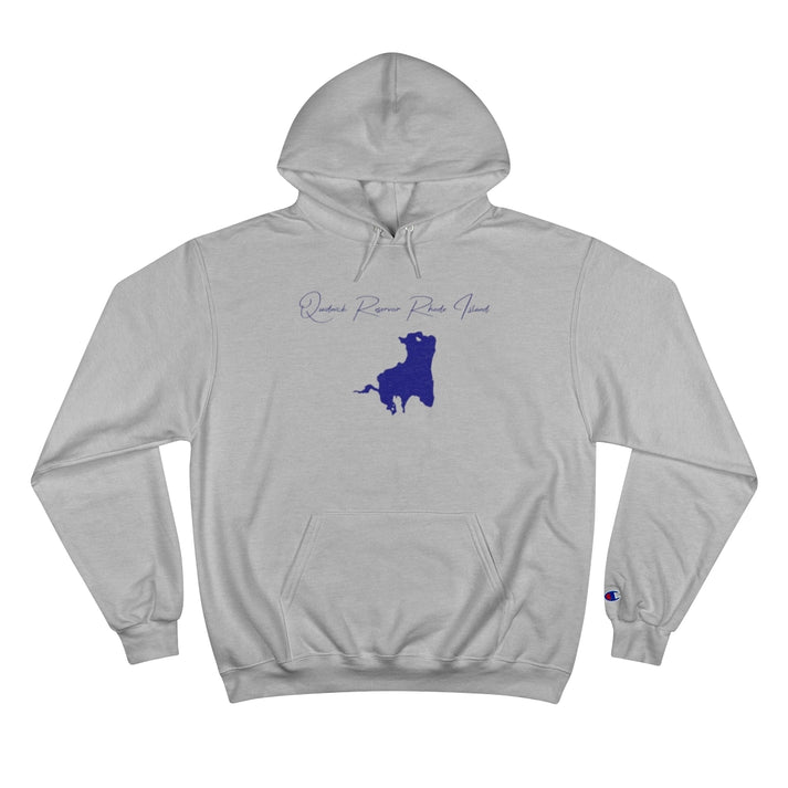 Rhode  Island  Quidnick  Reservoir  Hoodie  front  position  view  from  front  light  steel.webp