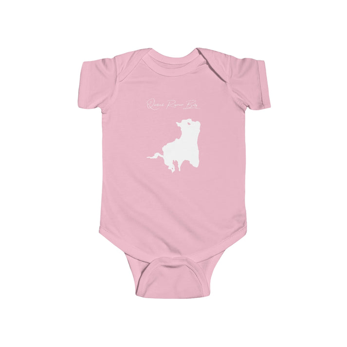 Rhode  Island  Quidnick  Reservoir  Onesie  front  position  view  from  front  pink.webp