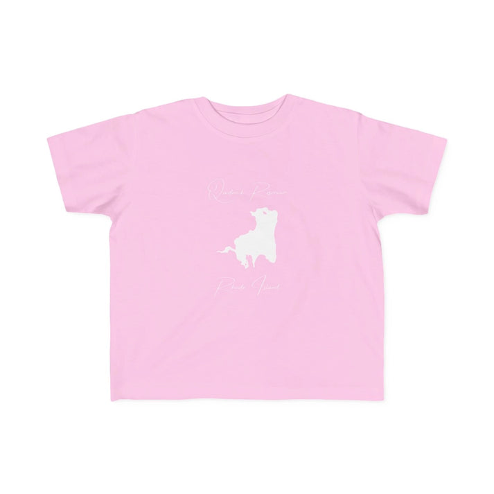 Rhode  Island  Quidnick  Reservoir  Toddler  T-shirt  front  position  view  from  front  pink.webp