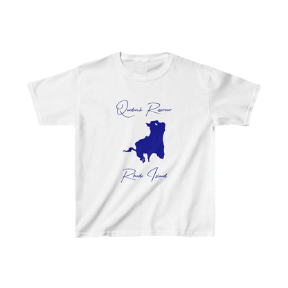 Rhode  Island  Quidnick  Reservoir  Youth  T-shirt  front  position  view  from  front  white.webp