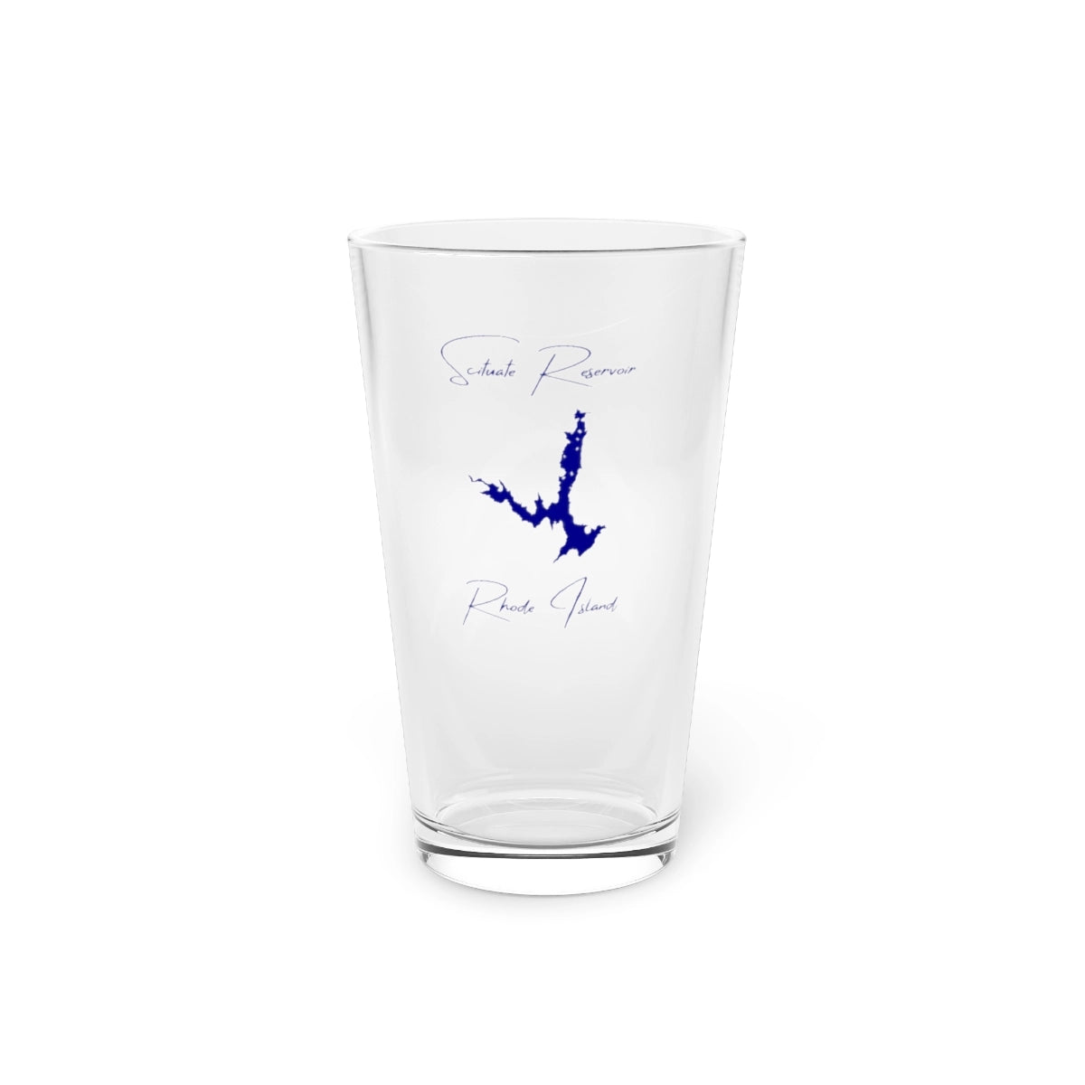 Rhode  Island  Scituate  Reservoir  16oz  Pint  Glass  front  position  view  from  front  16oz.webp