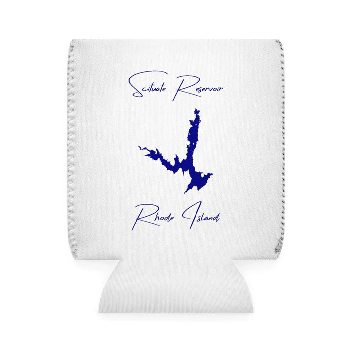 Rhode  Island  Scituate  Reservoir  Can  Koozie  front  position  view  from  front-1  white.webp