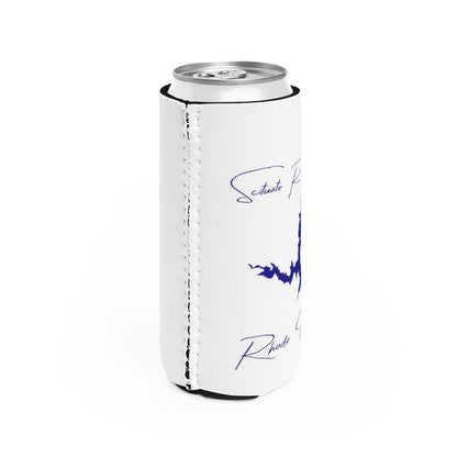 Rhode  Island  Scituate  Reservoir  Slim  Can  Koozie  all  position  view  from  right  white.webp