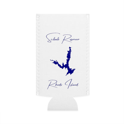 Rhode  Island  Scituate  Reservoir  Slim  Can  Koozie  front  position  view  from  flat-front  white.webp
