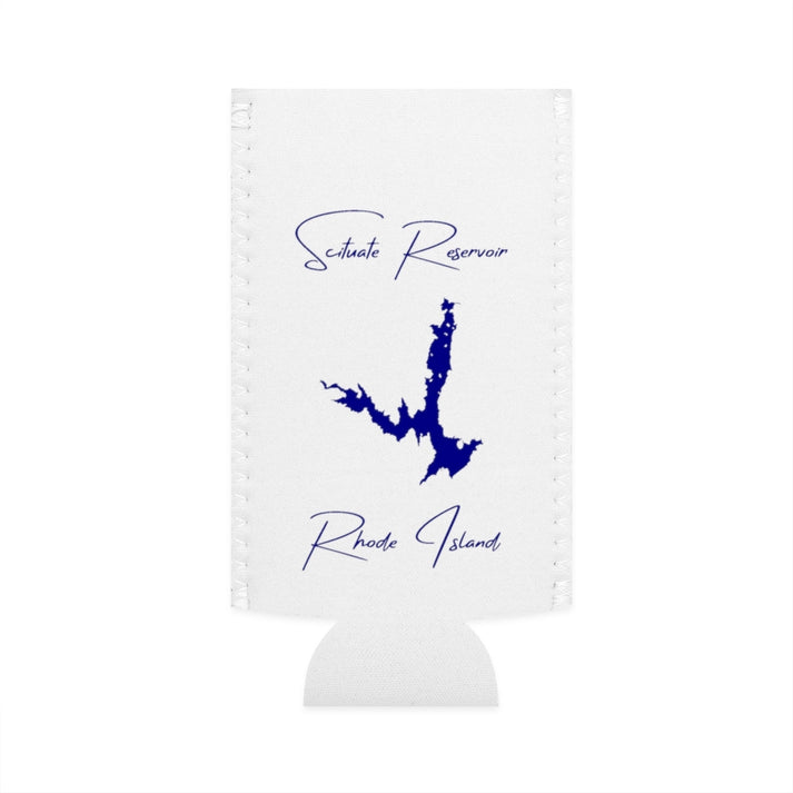 Rhode  Island  Scituate  Reservoir  Slim  Can  Koozie  front  position  view  from  flat-front  white.webp