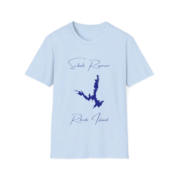 Rhode  Island  Scituate  Reservoir  T-shirt  front  position  view  from  front  light  blue.webp