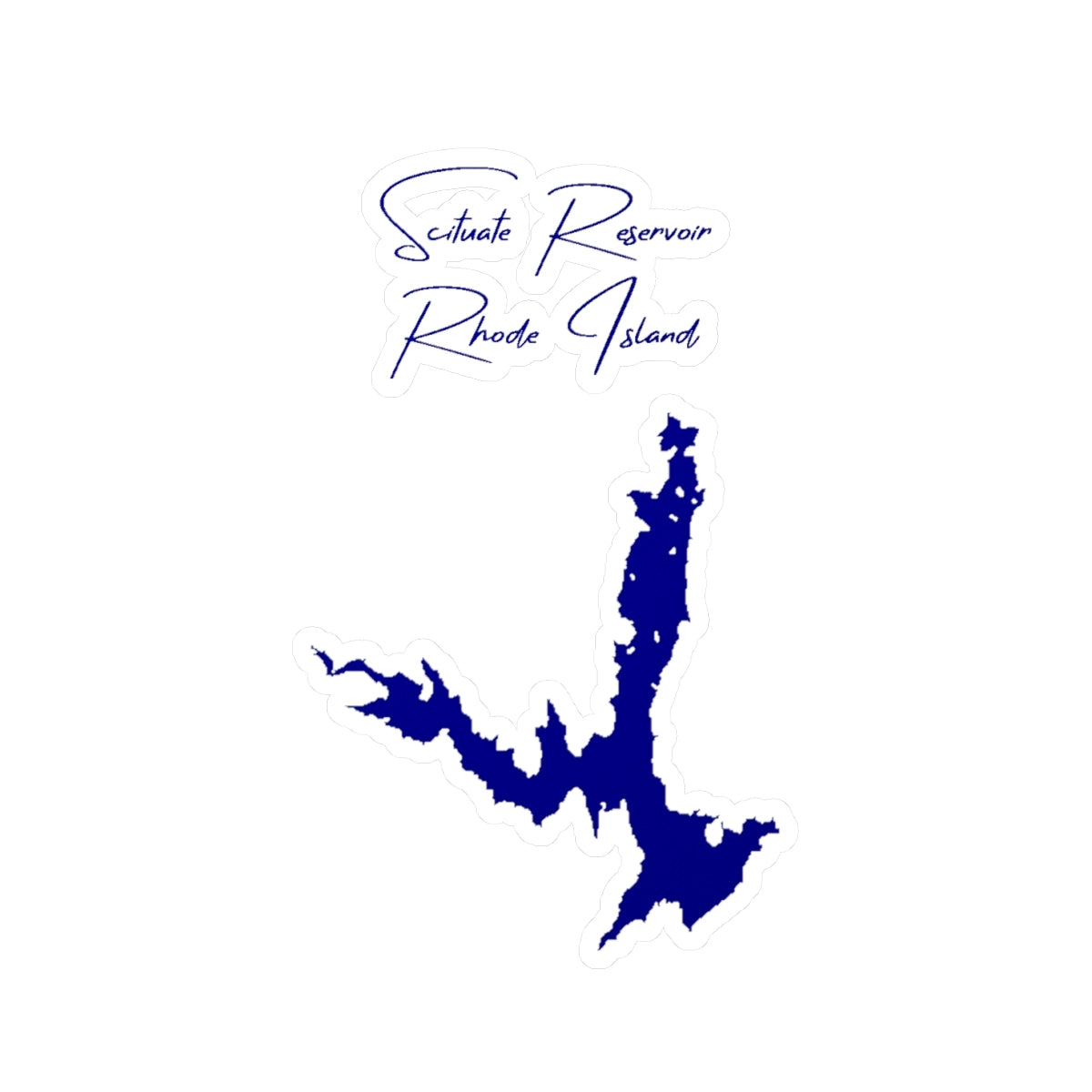 Rhode  Island  Scituate  Reservoir  Vinyl  Decal  other  position  view  from  front  4  x  6.webp