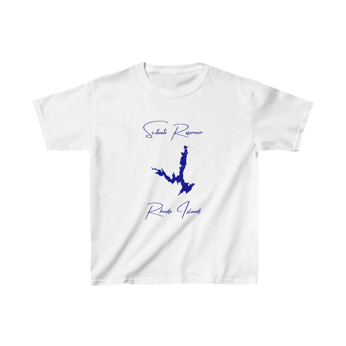 Rhode  Island  Scituate  Reservoir  Youth  T-shirt  front  position  view  from  front  white.webp