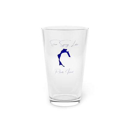 Rhode  Island  Silver  Spring  Lake  16oz  Pint  Glass  front  position  view  from  front  16oz.webp