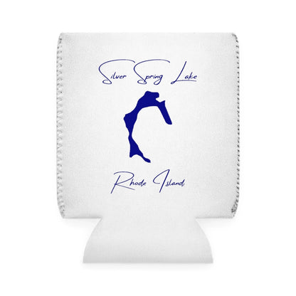 Rhode  Island  Silver  Spring  Lake  Can  Koozie  front  position  view  from  front-1  white.webp