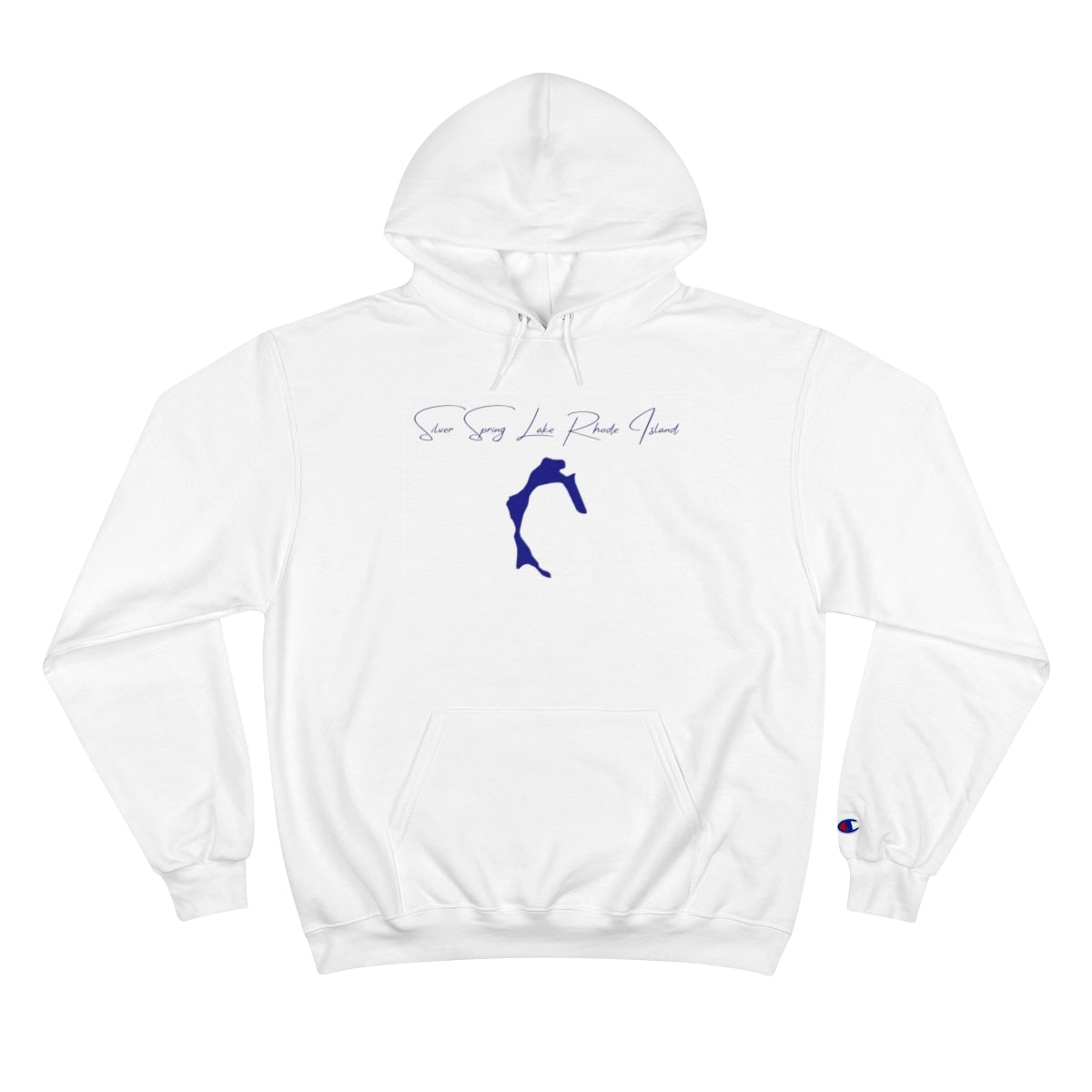 Rhode  Island  Silver  Spring  Lake  Hoodie  front  position  view  from  front  white.webp