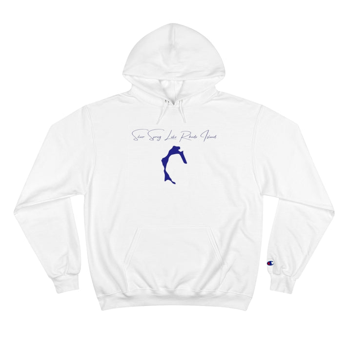 Rhode  Island  Silver  Spring  Lake  Hoodie  front  position  view  from  front  white.webp