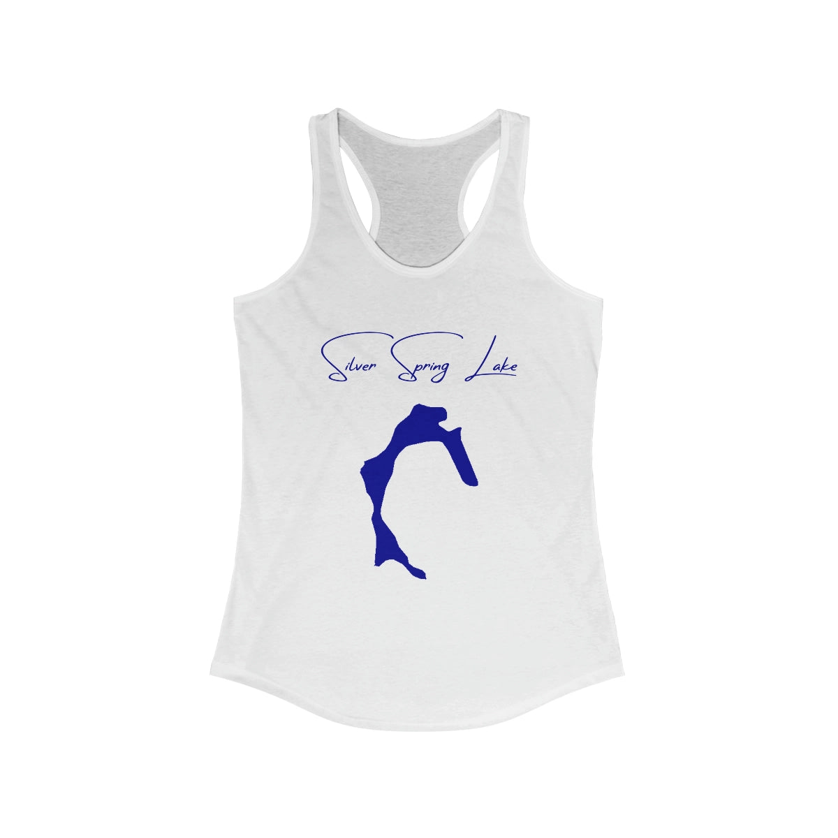 Rhode  Island  Silver  Spring  Lake  Racerback-Tank  front  position  view  from  front  solid  white.webp