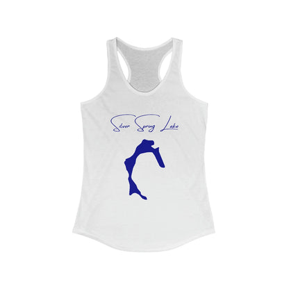 Rhode  Island  Silver  Spring  Lake  Racerback-Tank  front  position  view  from  front  solid  white.webp
