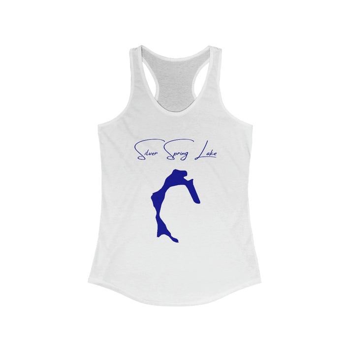 Rhode  Island  Silver  Spring  Lake  Racerback-Tank  front  position  view  from  front  solid  white.webp