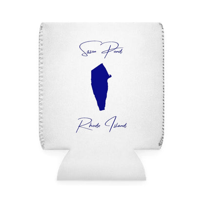 Rhode  Island  Sisson  Pond  Can  Koozie  front  position  view  from  front-1  white.webp
