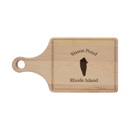 Rhode  Island  Sisson  Pond  Engraved  Cutting  Board  front  position  view  from  front  maple.webp
