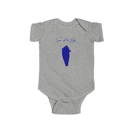 Rhode  Island  Sisson  Pond  Onesie  front  position  view  from  front  heather.webp