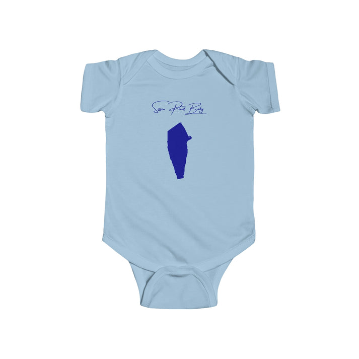Rhode  Island  Sisson  Pond  Onesie  front  position  view  from  front  light  blue.webp
