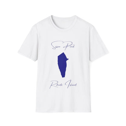 Rhode  Island  Sisson  Pond  T-shirt  front  position  view  from  front  white.webp