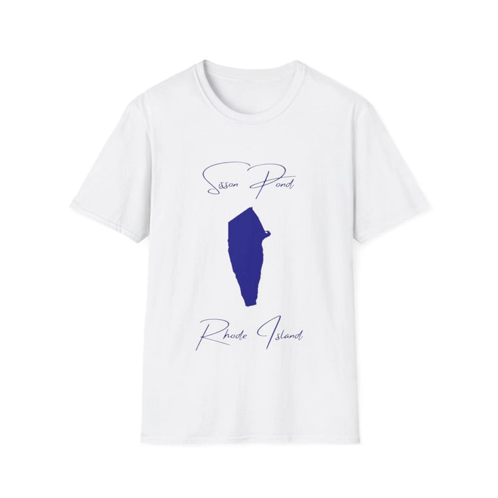 Rhode  Island  Sisson  Pond  T-shirt  front  position  view  from  front  white.webp