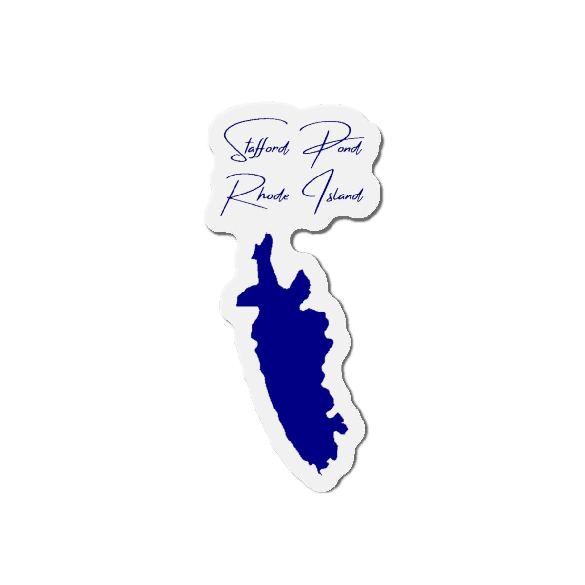 Rhode  Island  Stafford  Pond  Die  Cut  Magnet  front  position  view  from  front  4  x  4.webp
