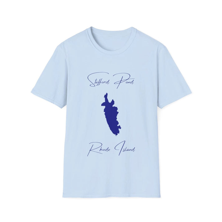 Rhode  Island  Stafford  Pond  T-shirt  front  position  view  from  front  light  blue.webp