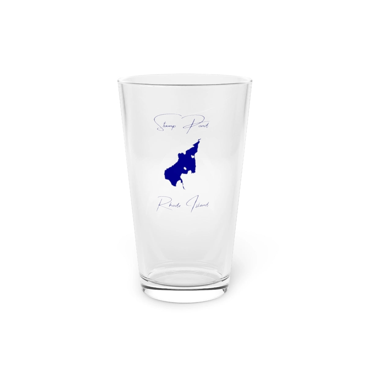 Rhode  Island  Stump  Pond  16oz  Pint  Glass  front  position  view  from  front  16oz.webp