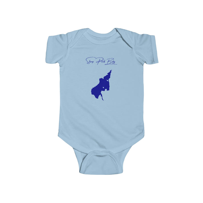 Rhode  Island  Stump  Pond  Onesie  front  position  view  from  front  light  blue.webp
