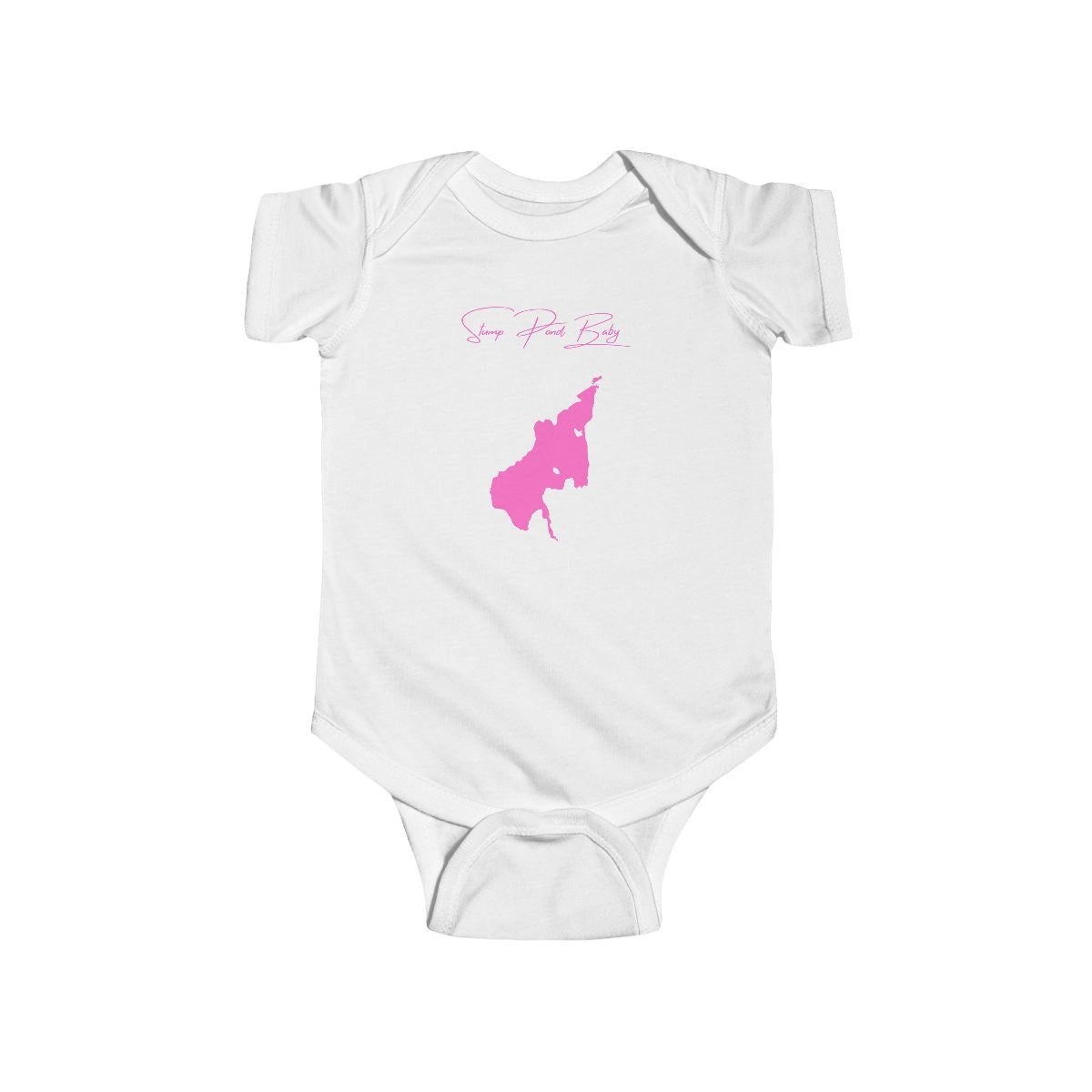 Rhode  Island  Stump  Pond  Onesie  front  position  view  from  front  white.webp