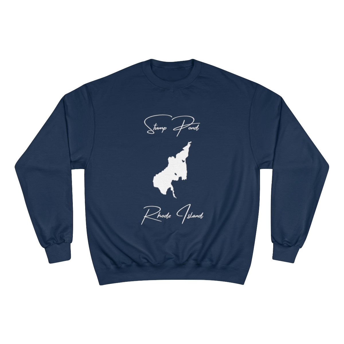 Rhode  Island  Stump  Pond  Sweatshirt  front  position  view  from  front  navy.webp