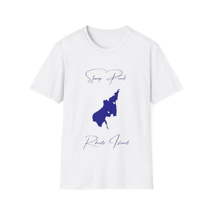 Rhode  Island  Stump  Pond  T-shirt  front  position  view  from  front  white.webp