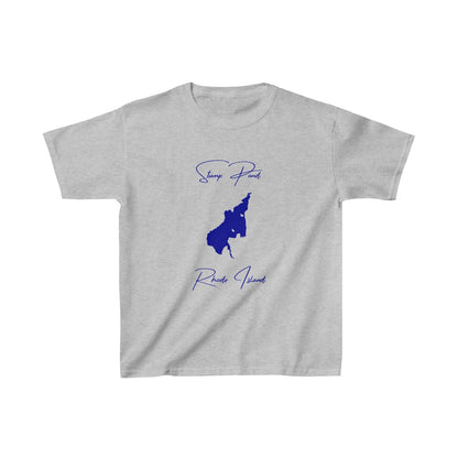 Rhode  Island  Stump  Pond  Youth  T-shirt  front  position  view  from  front  sport  grey.webp