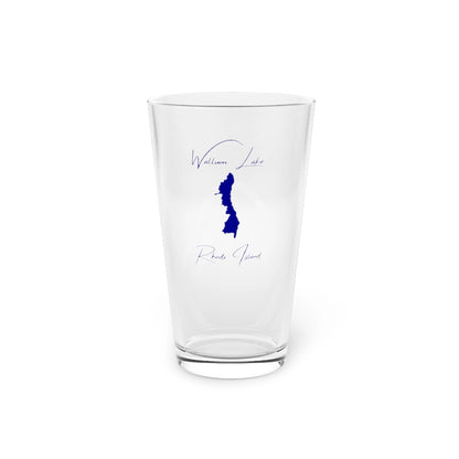 Rhode  Island  Wallum  Lake  16oz  Pint  Glass  front  position  view  from  front  16oz.webp