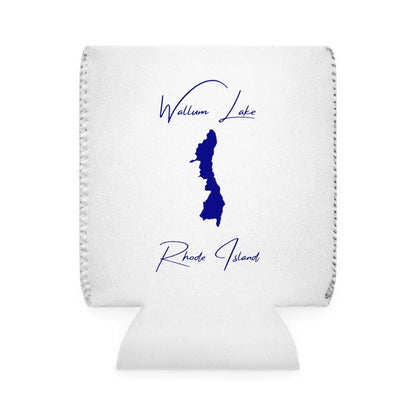 Rhode  Island  Wallum  Lake  Can  Koozie  front  position  view  from  front-1  white.webp
