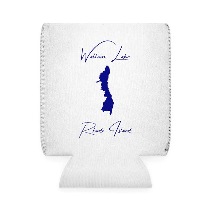 Rhode  Island  Wallum  Lake  Can  Koozie  front  position  view  from  front-1  white.webp