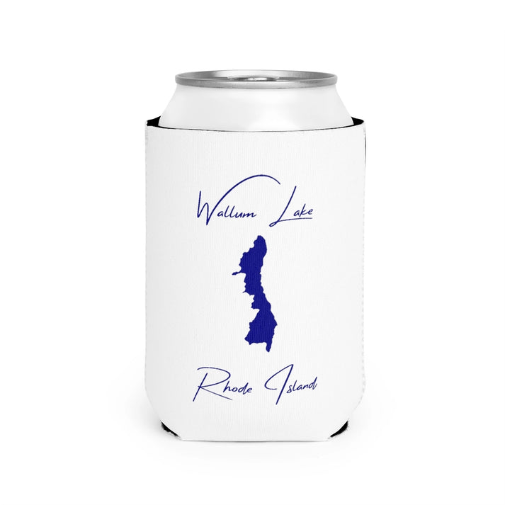 Rhode  Island  Wallum  Lake  Can  Koozie  front  position  view  from  front-2  white.webp