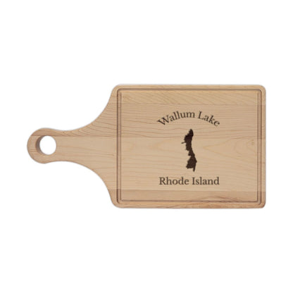 Rhode  Island  Wallum  Lake  Engraved  Cutting  Board  front  position  view  from  front  maple.webp