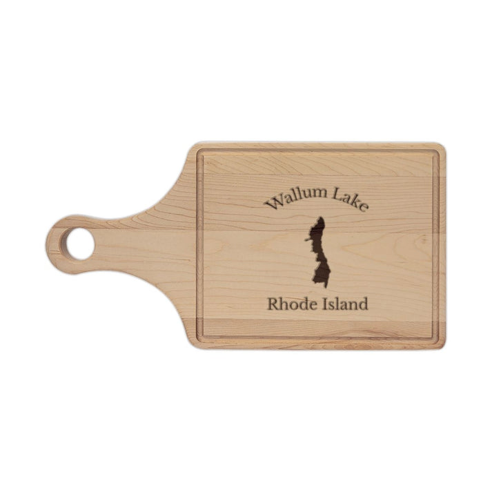 Rhode  Island  Wallum  Lake  Engraved  Cutting  Board  front  position  view  from  front  maple.webp