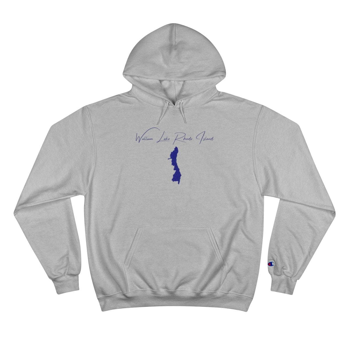 Rhode  Island  Wallum  Lake  Hoodie  front  position  view  from  front  light  steel.webp