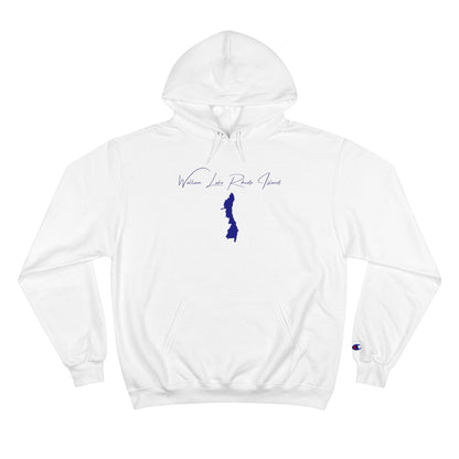Rhode  Island  Wallum  Lake  Hoodie  front  position  view  from  front  white.webp