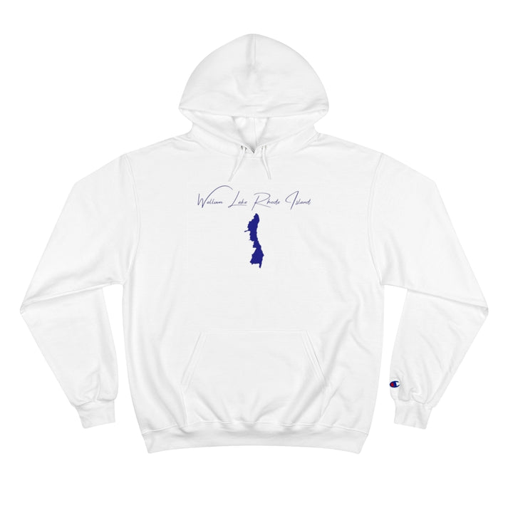 Rhode  Island  Wallum  Lake  Hoodie  front  position  view  from  front  white.webp