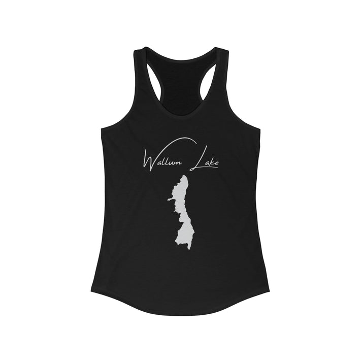Rhode  Island  Wallum  Lake  Racerback-Tank  front  position  view  from  front  solid  black.webp