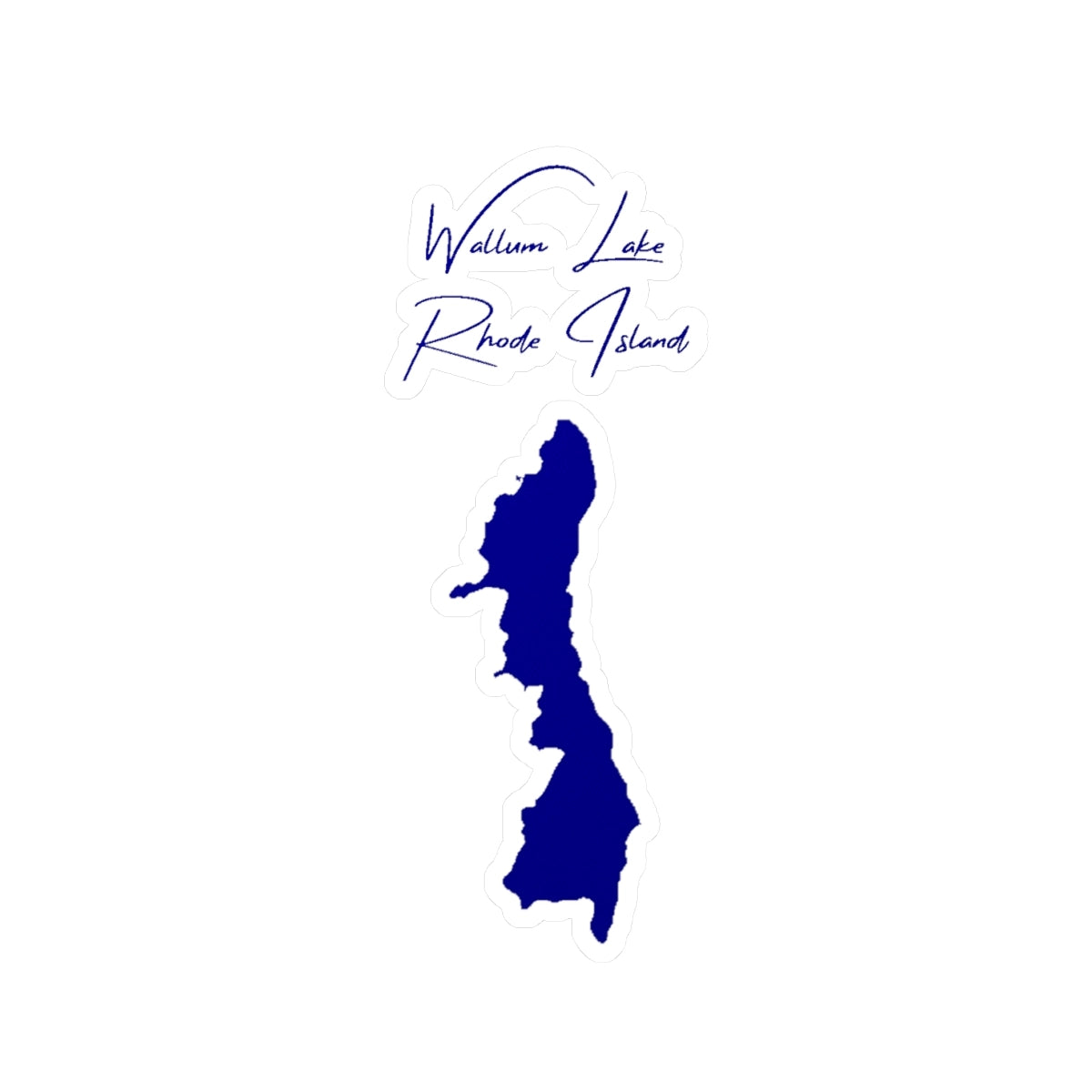 Rhode  Island  Wallum  Lake  Vinyl  Decal  other  position  view  from  front  4  x  6.webp