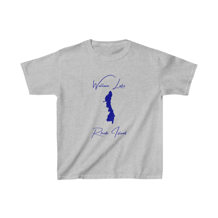Rhode  Island  Wallum  Lake  Youth  T-shirt  front  position  view  from  front  sport  grey.webp