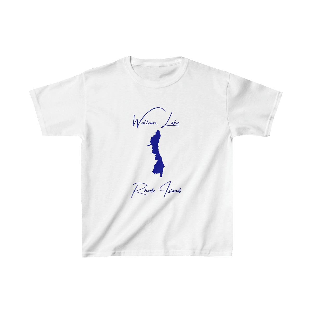 Rhode  Island  Wallum  Lake  Youth  T-shirt  front  position  view  from  front  white.webp