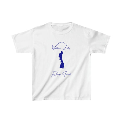 Rhode  Island  Wallum  Lake  Youth  T-shirt  front  position  view  from  front  white.webp