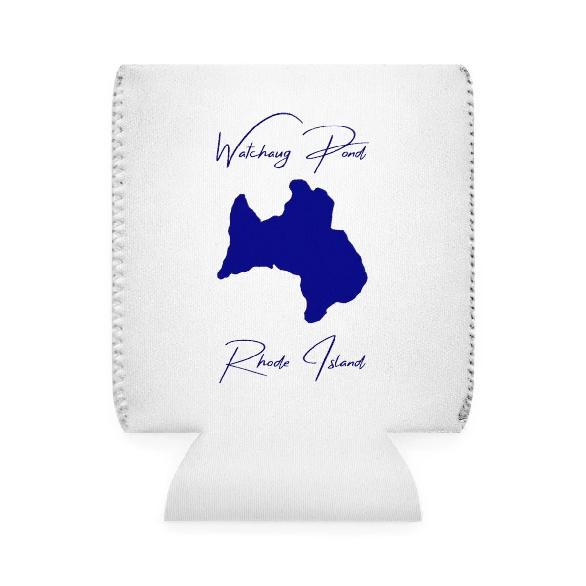 Rhode  Island  Watchaug  Pond  Can  Koozie  front  position  view  from  front-1  white.webp